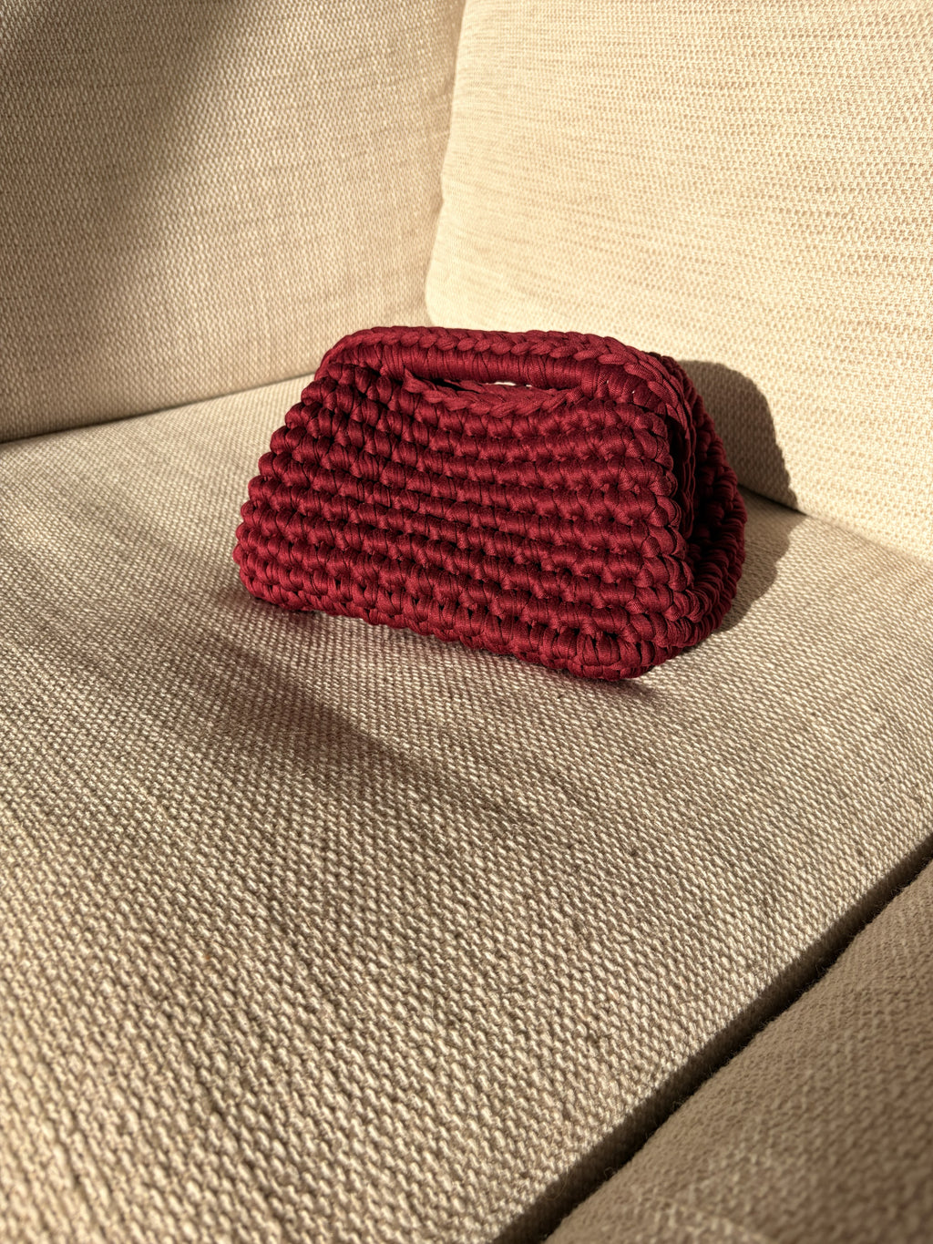 The Koda Clutch - Dark Red