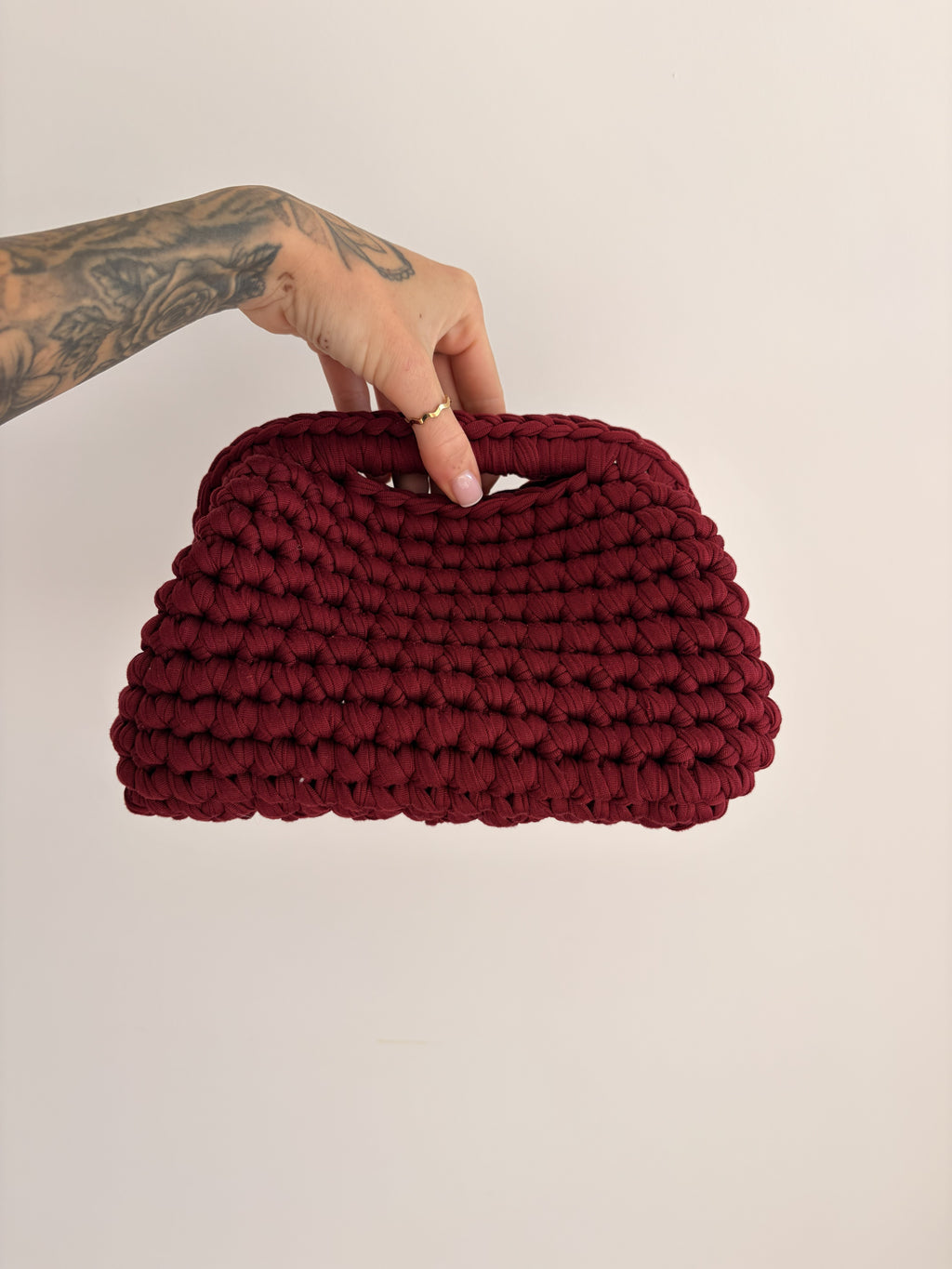 The Koda Clutch - Dark Red